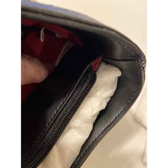 Handbag With Red Interior,Black Trim Maxx New York Plaid NWT 12" L X 8" H X 3" D - Picture 11 of 16